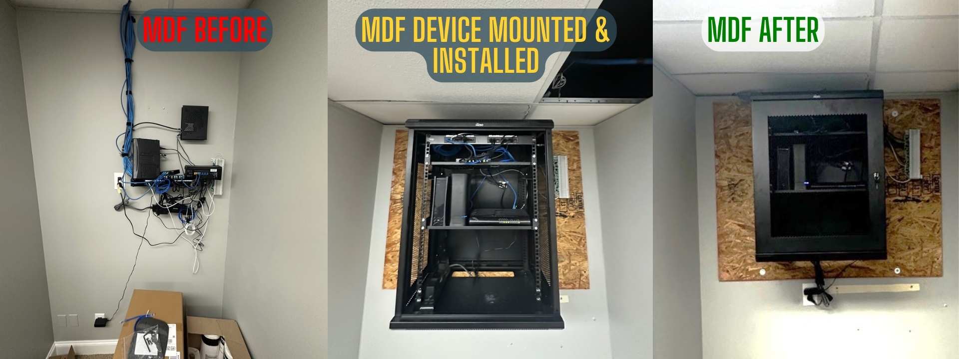 Onsite IT Support MDF Installation